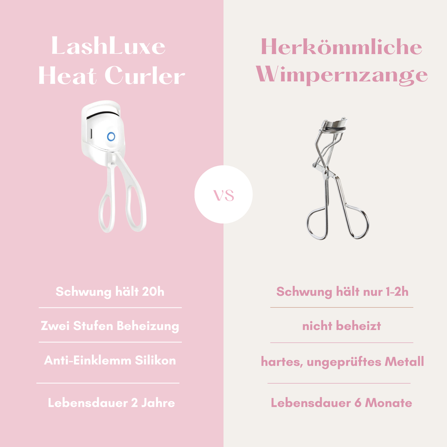 LashLuxe Heat Curler - Beheizbare Wimpernzange